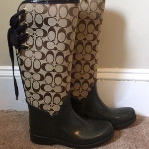 Coach rain boots